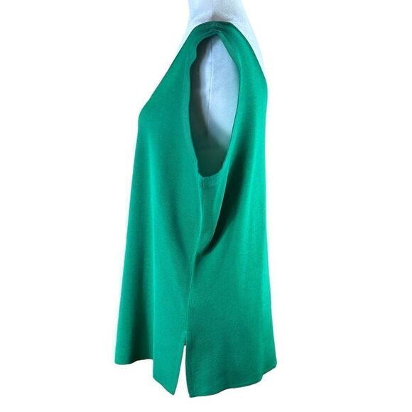 Misook Scoop Neck Sleeveless Green Top Size 0X - Picture 4 of 11